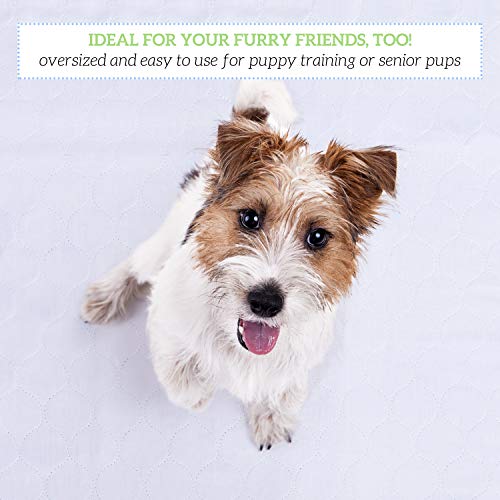 image for Washable Underpads, Pack of 6 Large Bed Pads, 30