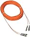 Tripp Lite Duplex Multimode 62.5/125 Fiber Patch Cable (ST/ST), 30M (100-ft.)(N302-30M) , Orange