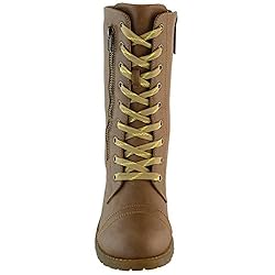 DailyShoes Women's Combat Bootie Ankle Mid Calf Low