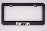 Ferrari Carbon Fiber License Plate Frame