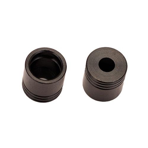 Grovtec non-threaded push button bases, black oxide