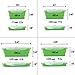 Natural's House Collapsible - Reusable Insulated Food Preserving Storage Silicone Container 8pcs Airtight- BPA Free-FDA|Space Saver Bags