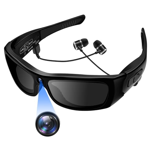UYIKOO Video Camera HD1080P Spy Glasses, Sunglasses Polarized