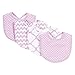 Trend Lab Orchid Bloom Bib Set, Purple