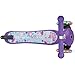 Globber 3 Wheel Adjustable Height Scooter with LED Light Up Wheels (Purple/Star)
