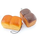 Smilucky 1 Piece Yummy Kawaii Squishy Loaf Cell Phone Charm Soft Scrent Bread Strap