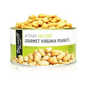 Belmont Peanuts Artisan Sea Salt Virginia Peanuts, 20Oz Tin (566G) (858582001775)