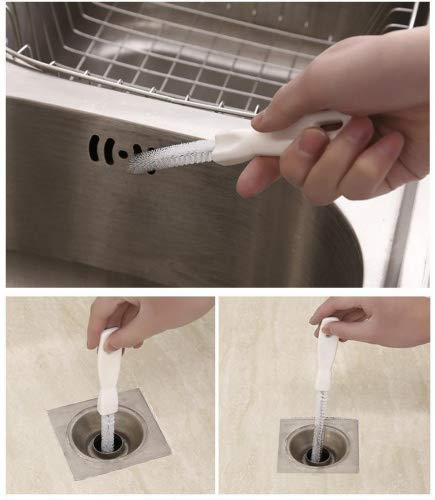 ungfu Mall 45 cm Flexible lavabo cepillo de limpieza suelo drenaje Herramienta de dragado