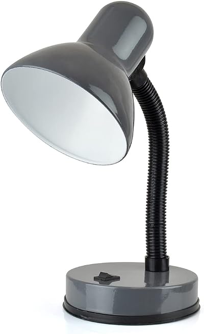 Homelife Classic Flexi Desk Lamp 35W Anthracite L958GR with On/Off Switch