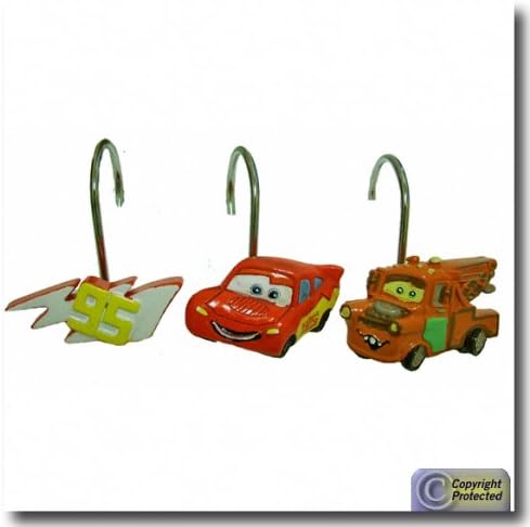 Amazon Com Disney Cars Shower Curtain Rings Home Kitchen