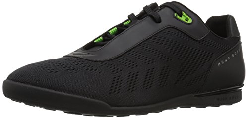 BOSS Green by Hugo Boss Men's Arkansas Low Mesh Sneaker, Black, 11 Medium US