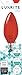 6-Pack Luxrite RED LED Filament Bulb Straight Tip, 4W Bulb to Replace 40W Incandesent Bulb, 350 Lumens, E12 Base LED Bulb, 15,000 Hours Life Great for Any Decoration and Holiday Lights, UL Listed