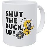 Wampumtuk Shut The Duck Up, Silence 11 Ounces Funny Coffee Mug