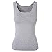 DYLH 3 Packs Women Camisole Tank Top,Support Built-in Shelf Bra Athletic Vest