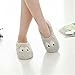 Womens Indoor Warm Fleece Slippers, Ladies Girls Lovely Cartoon Winter Soft Cozy Booties Non-slip Fuzzy Plush Mules Home Bedroom Slip-on Shoes Ankle Boots (US size: 7/8(EUR size: 38/39), Big Eyes)