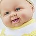 Meiyie 20-inch Soft Body Baby Doll Smile Cuddle Play Doll,in Yellow Stripe Overall