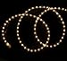 Tupkee Incandescent Rope Light Clear - 24 Feet (7.3 m), for Indoor and Outdoor use - 10MM Diameter - 288 Clear Warm Incandescent Long Life Bulbs Decorative Rope Tube Lights