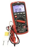 Triplett 6-in-1 CAT IV 4000 Digital Multimeter and Multi-Tester - Sound Level, Light Level, Humidity, Temperature, AC/DC Voltage, AC/DC Current, Resistance, Continuity, Diode Test, Capacitance, Frequency, and Duty Cycle (9055)