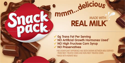 SNACK PACK PIE PUDDING CUPS, CHOCOLATE, PACK OF 4,13 OUNCE