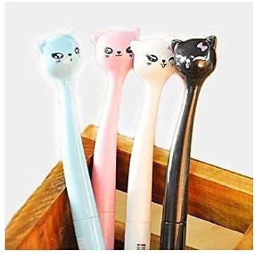 Top McKinley Cute Cartoon Cat Creative Pen Stationery and Office Supplies Random Color