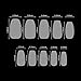 Matte False Nails Coffin Shape 24 Pieces Full Cover Girls False Nails with Designs