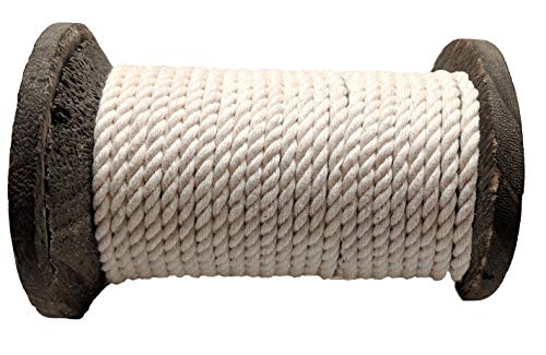image for FMS Ravenox Natural Twisted Cotton Rope | (Natural White)(1 Inch x 25 