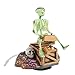 Saim Aquarium Decor Pirate Skeletons & Gold Treasures Air-Driven Action Moving Up-and-Down Skeleton Halloween Aquarium Ornaments