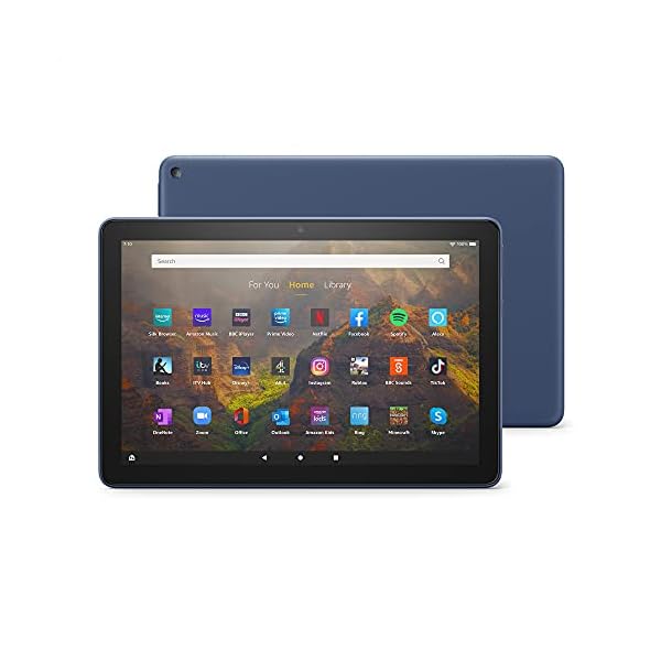 Fire HD 10 tablet | 10.1", 1080p Full HD, 64 GB, Denim - with Ads