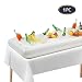 Inflatable Ice Serving Bar Salad Buffet Ice Tray Food Drink Containers, Outdoor Barbecue Picnic Supplies, White, 53" L X 25" W X 5" H, 1 Pc