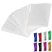 200Pcs Cellophane Treat Bags 3x4 inch Clear Lollipop Cake Pop Bag Thickness Resealable OPP Plastic Bags with 200 4" Twist Ties 8 Mix Colors for Cookies Candy Snack