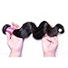 DFX Hair Body Wave Human Hair Bundles 9A Grade Virgin Brazilian Hair Weave Bundles Natural Black Wavy Hair Extensions