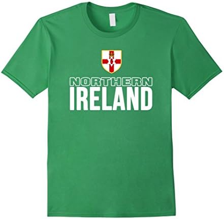 Men's Northern Ireland T-shirt Norn Iron Flag Tee Soccer Football Large Grass