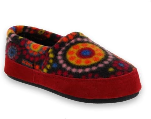 Acorn Slippers Kids Polar Moc - (1-2 M US Little Kid, Chocolate Dots)