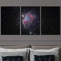 3 Piece Framed Canvas Wall Art Galaxy Stars Canvas Prints Home Artwork Decoration for Living Room,Bedroom - 16