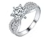 Berar Womens Fashion Six Claw Zircon Ring