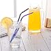 Stainless Steel Straws Set of 12, Wildone 10.5 Inch Bent Metal Drinking Straws, Reusable Straws with Free Cleaning Brush, 5 Colors, for 20oz 30oz Tumblers(12 Bent + 2 Brushes+1 Black Pouch)