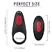 Vibrating Penis Ring with Double Ring, 9 Vibration Modes for Man or Couples Longer Lasting Erections, Wireless Remote Control Vibrating Penis Enhancer Rings Vibrator Rechargeable Waterproof