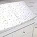 American Baby Company Printed 100% Cotton Knit Fitted Contoured Changing Table Pad Cover/Sheet - Compatible with Mika Micky Bassinet, Sparkle Gold/Pink Arrows, for Boys and Girls