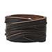 Bfiyi Brown Leather Bracelet Cuff Bangle Handmade Jewelry Wrap Wristband for Men,Boys Adjustable