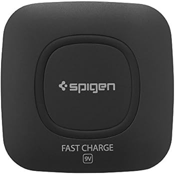 Spigen Essential F301W Wireless Charger pad [Adapter NOT Included] for iPhone X / iPhone 8 / iPhone 8 Plus / Galaxy S8 / Galaxy S8 Plus / Galaxy Note 8