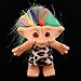 Fityle Dollhouse Miniature Colorful Hair Troll Doll Leprocauns Figures Toy Cake Toppers Kids Children School Project