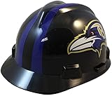 MSA NFL Ratchet Suspension Hardhats with Hard Hat - Baltimore Ravens Hard Hats