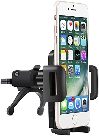Car Mount, SHRMIA Universal Air Vent Car Mount Holder Cradle 360 Rotation Car Phone Holder With Quick Release Button and Strong Kickstand