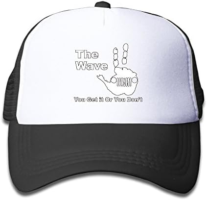 Unisex The Jeep Wave You Get It Or You Don't Children The Adjustable Snapback Trucker Hat