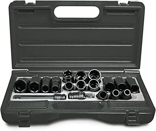Ingersoll-Rand Metric Deep Impact Socket Set SK4M18N, 1/2, 14 Pieces, Forged from CR-MO Steel, Tough and Durable