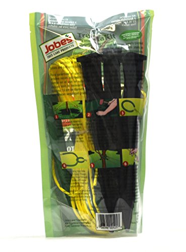 Jobe’s TreeStaKit Tree Staking Kit for Medium Trees Up To 3 inches in Diameter (Kit Includes: Highly Visible Straps, 21 feet of Nylon Rope, and Durable Stakes) - Thumbnail 2