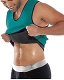 HEROSKY Men's Control Tank Top Sport Corsets Vest Shapewear Ultra Sweat Reversible blue-black Large / US Size 6-8