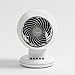 IRIS USA WOOZOO Desk Fan, Oscillating Table Air Circulator, 3 Speeds, 46ft Max Air Distance, 112° Adjustable Tilt, 35db Low Noise Motor, Small Fan for Bedroom, Office, Dorm, White