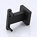 KES Double Towel Hook for Bathroom Robe Hook in Shower Hook SUS 304 Stainless Steel Modern Square Style Wall Mount Matt Black, A2461-BK