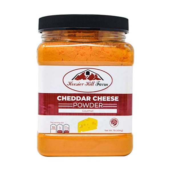 Cheddar Cheese Powder by Hoosier Hill Farm, 1 lb Eagleain